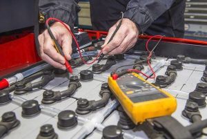 Forklift battery maintenance