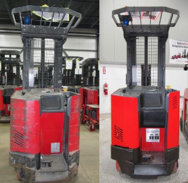 Before-After Raymond Renewed forklift