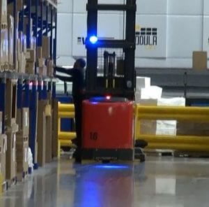 Blue-LED-forklift-warning-light