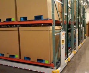 Boxed Pallets on Racks