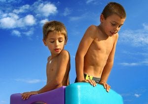 Boys-on-playground-summertime