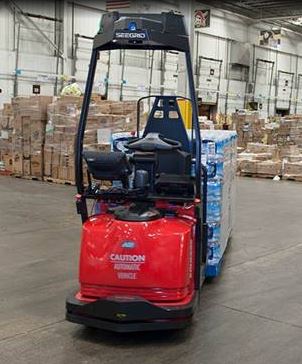 Courier automated forklifts