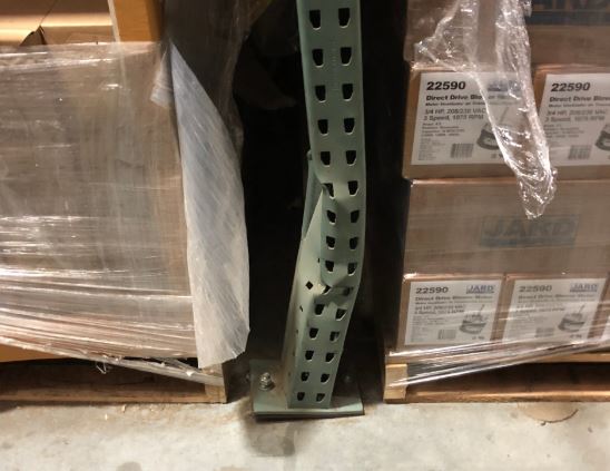 Damaged-rack-post