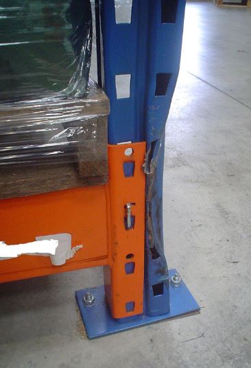 Damaged-upright