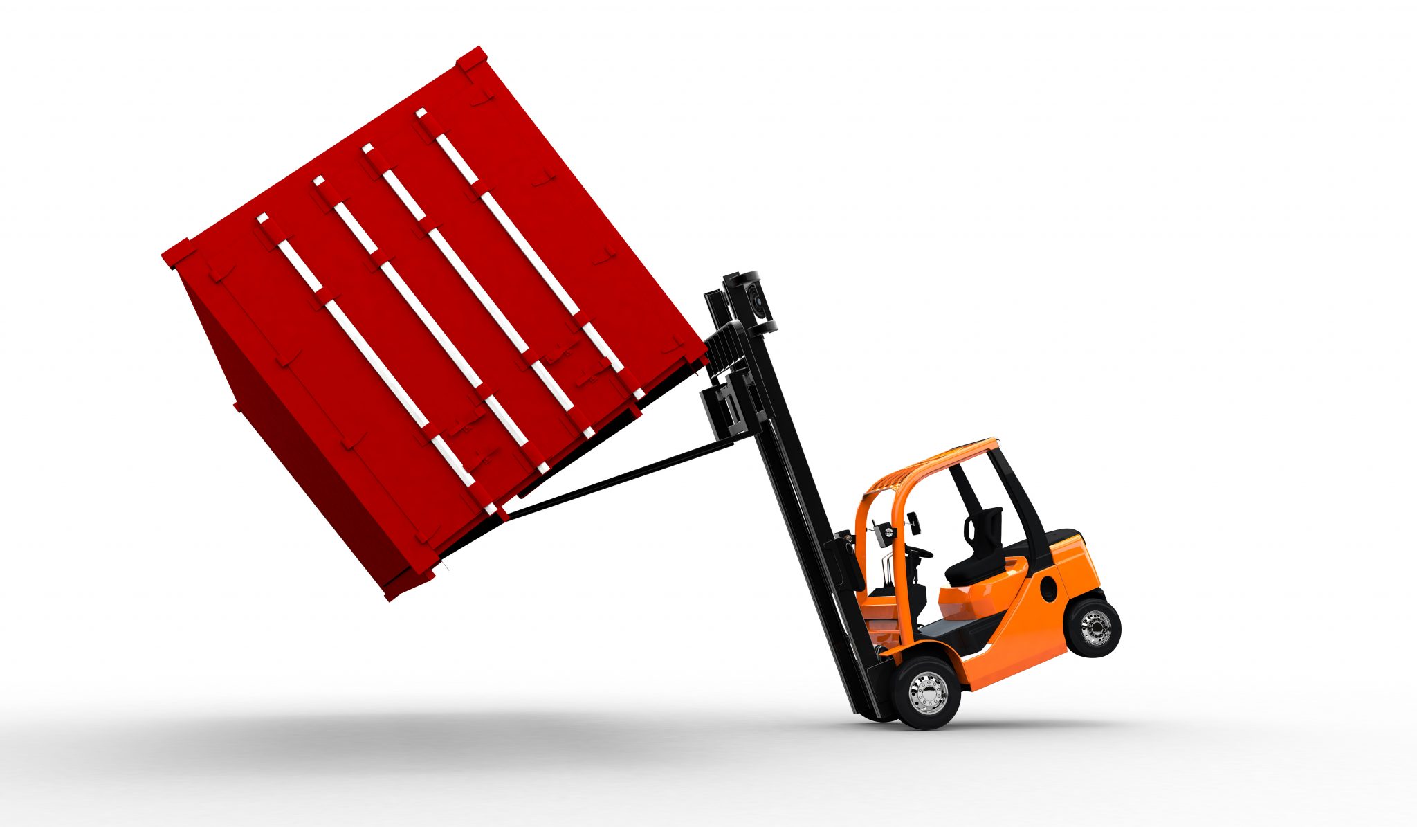 Forklift-tipping