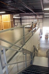 Mezzanines utilize overhead space