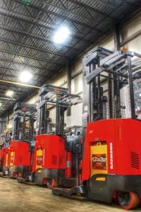 Forklift rental fleet