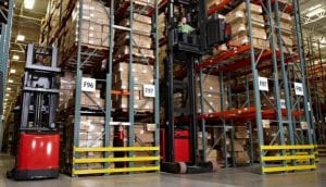 Very Narrow Aisle Warehousing Avoid These Pitfalls Abel Womack Manufacturing Warehouse Distribution Raymond Forklifts Precision Manufacturing