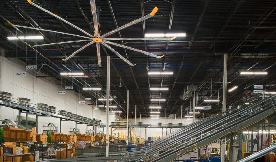 Warehouse ceiling fans